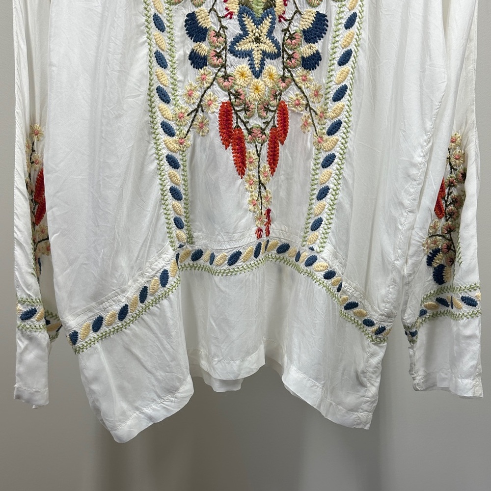 Rare Johnny Was Biya Embroidered Blouse - Picture 6 of 13